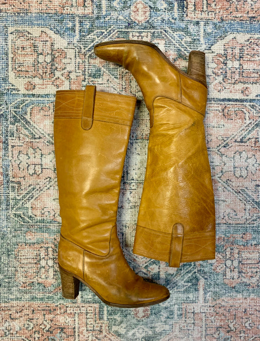 Vintage 90’s Italian Leather Boots- Women’s 8.5