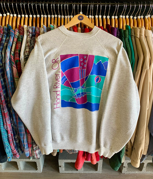 Vintage 80’s Hood River Oregon Sweatshirt- Sz Lg