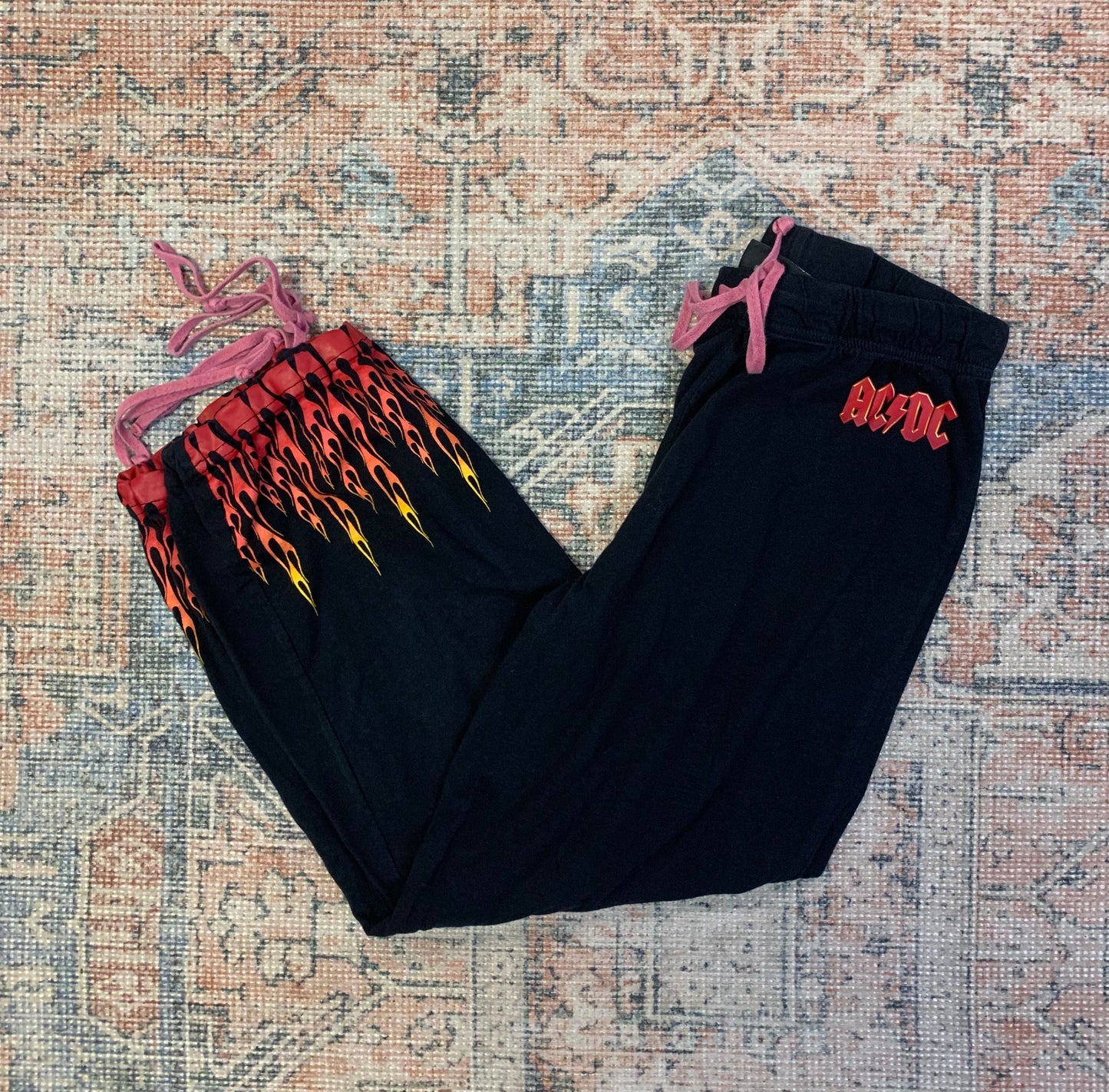 Y2K ACDC Low Rise Sweatpants- Women’s Medium