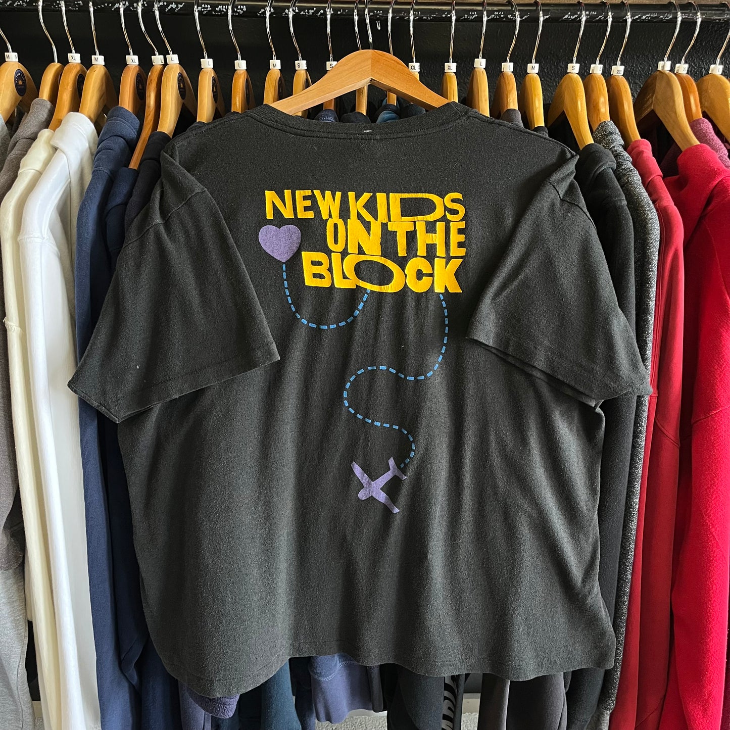 Vintage New Kids On The Block 1990 Concert Tour Tee- Sz XL