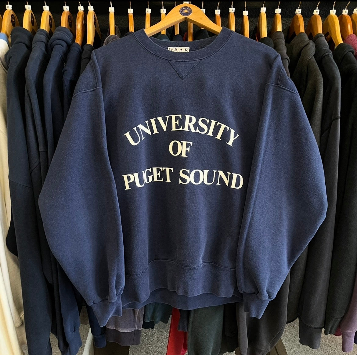Vintage 90’s University of Puget Sound Crewneck Sweatshirt- Sz Med