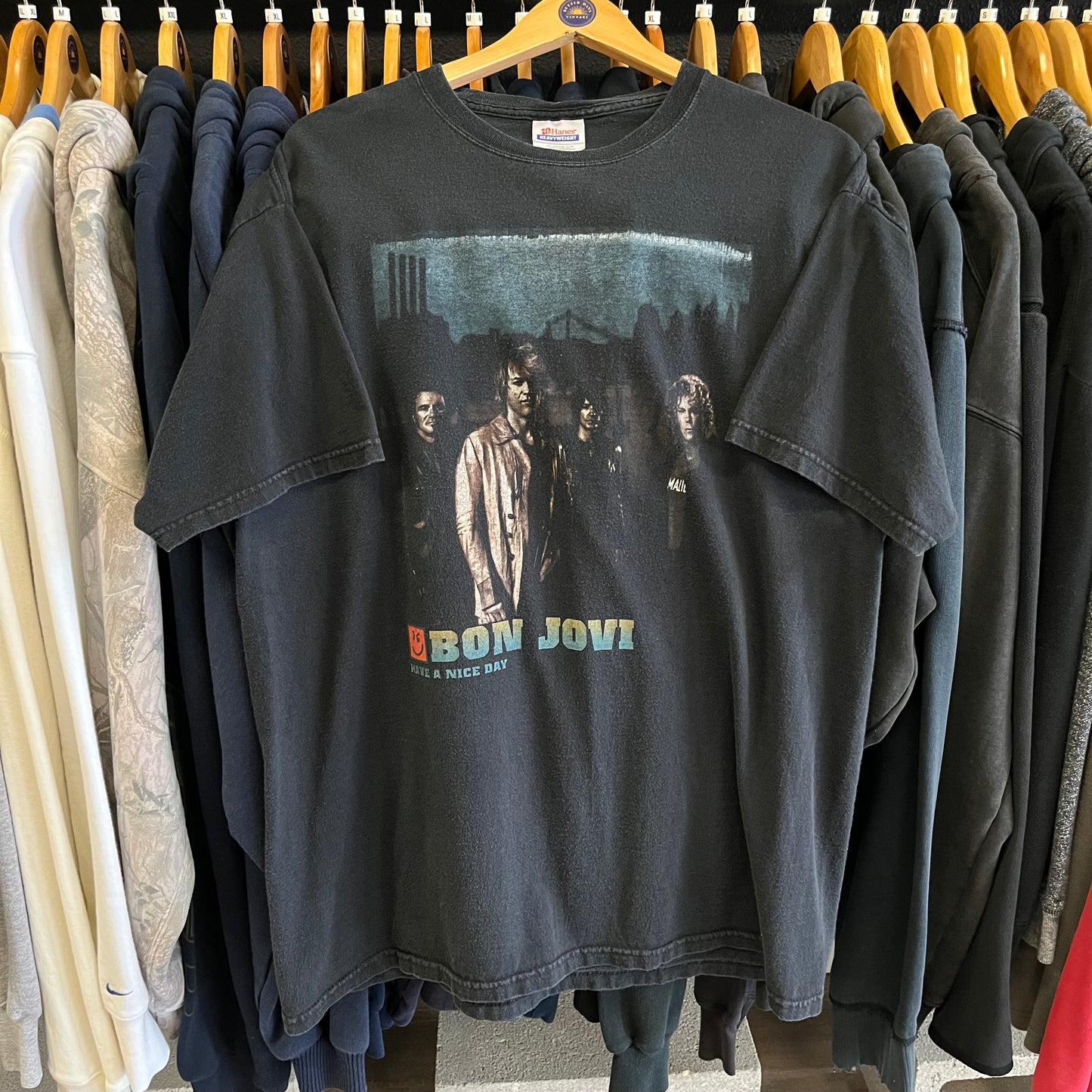 Vintage Bon Jovi Rock Band Tour Tee- Sz XL