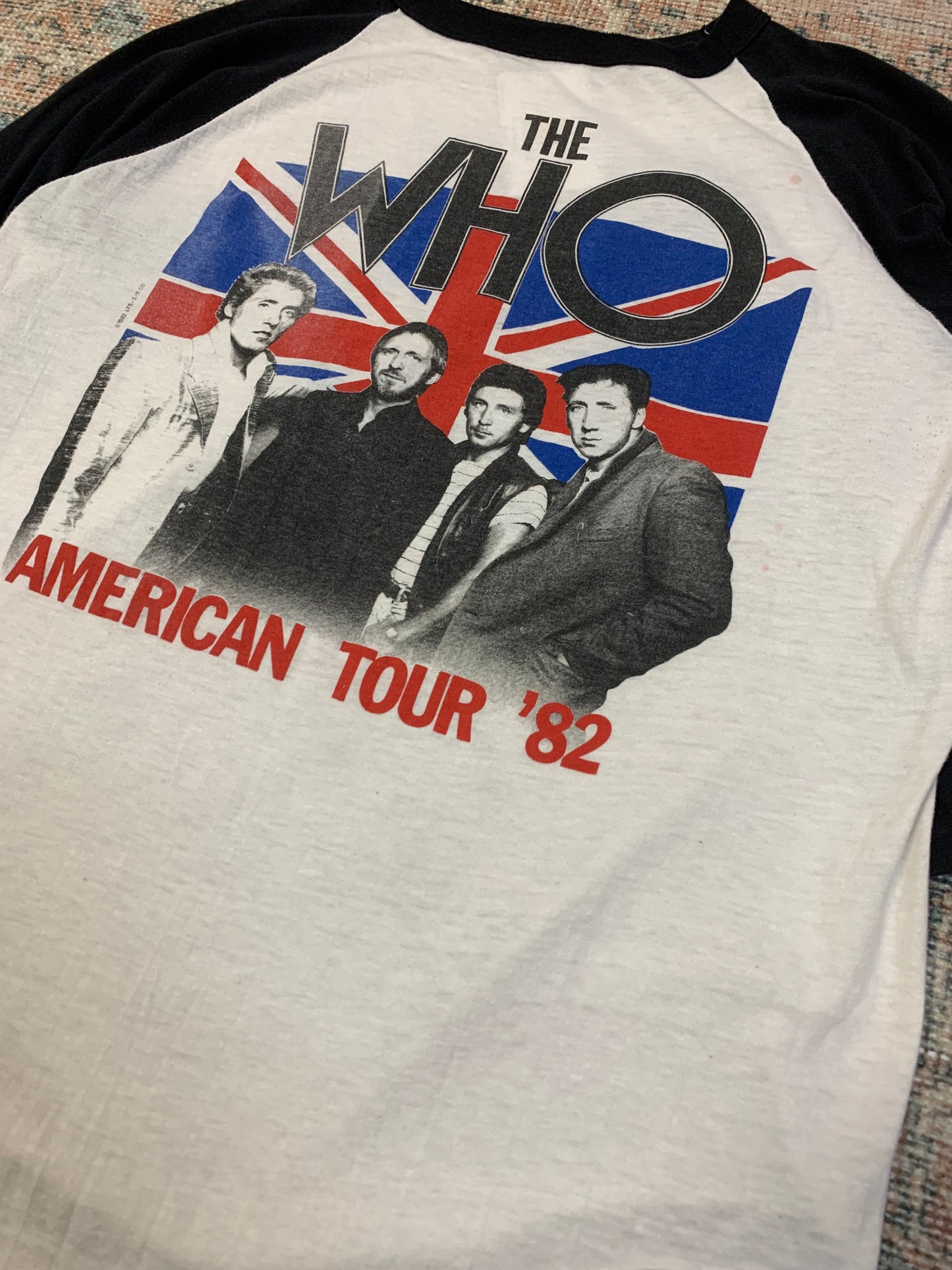 Vintage 1982 The Who Concert Tour Tee- Sz XL