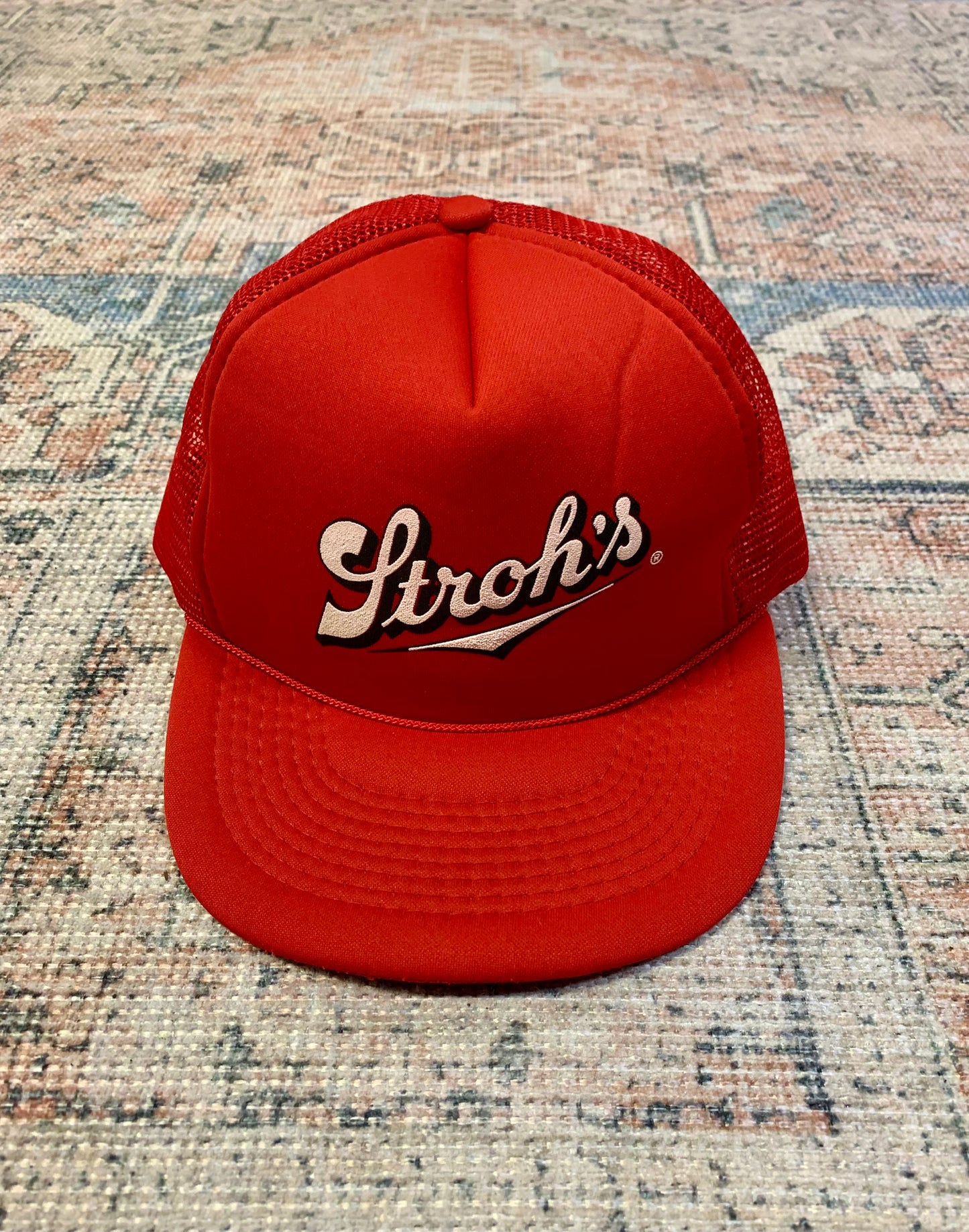 Vintage 80’s Stroh’s Beer Trucker Hat