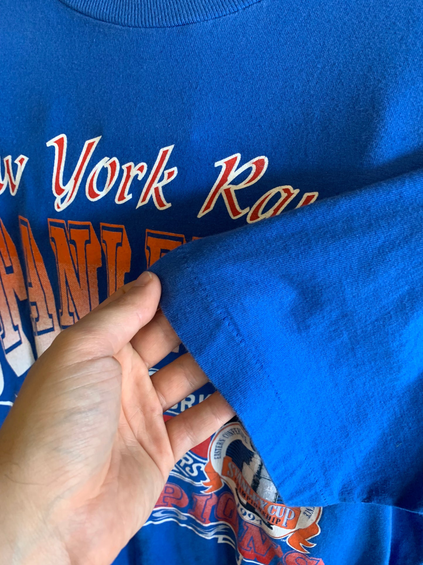 Vintage 1994 New York Rangers Stanley Cup Champs Tee- Sz XL