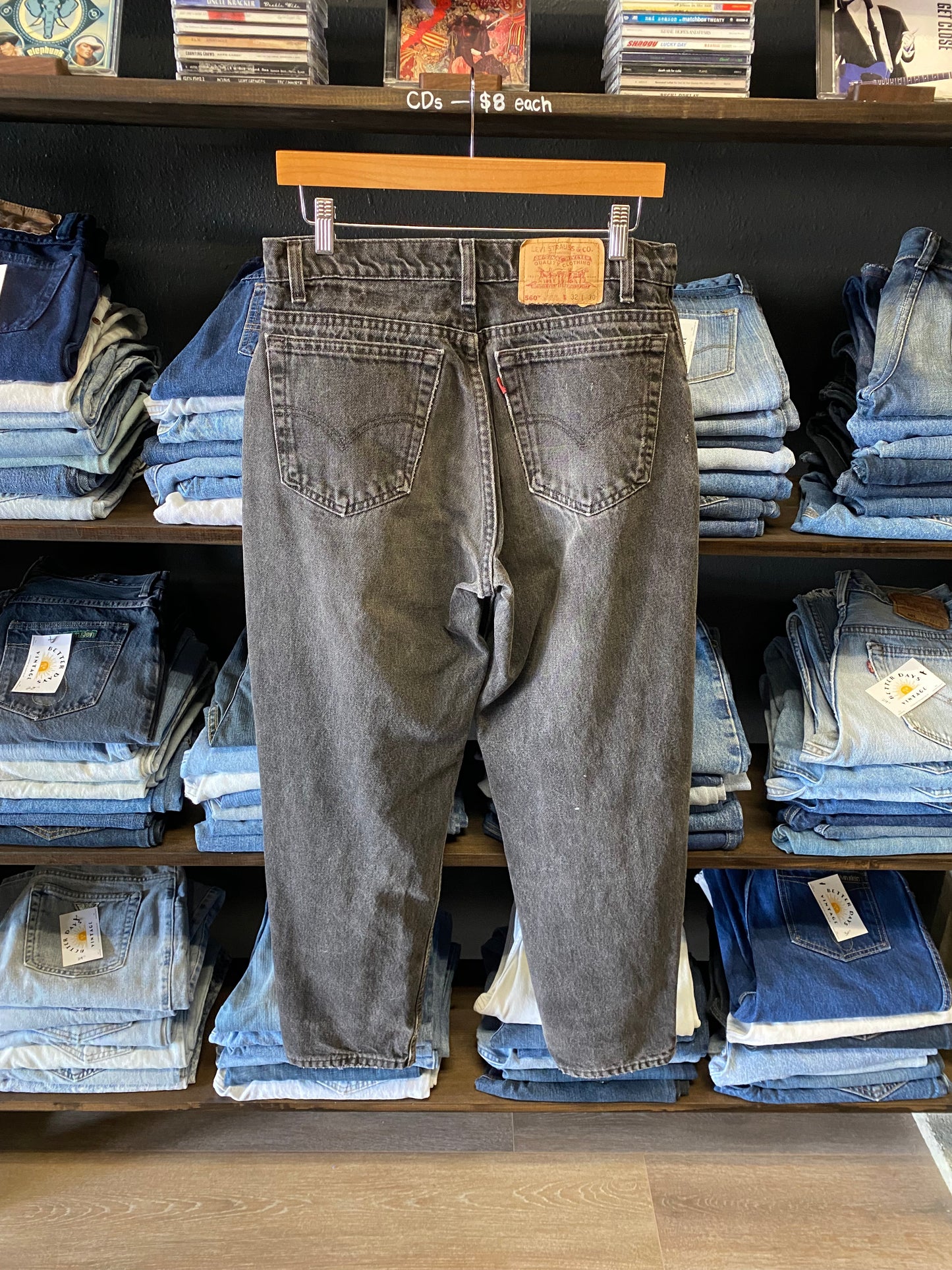 Vintage Levis 560 USA Made Baggy Fit Jeans- 30x30