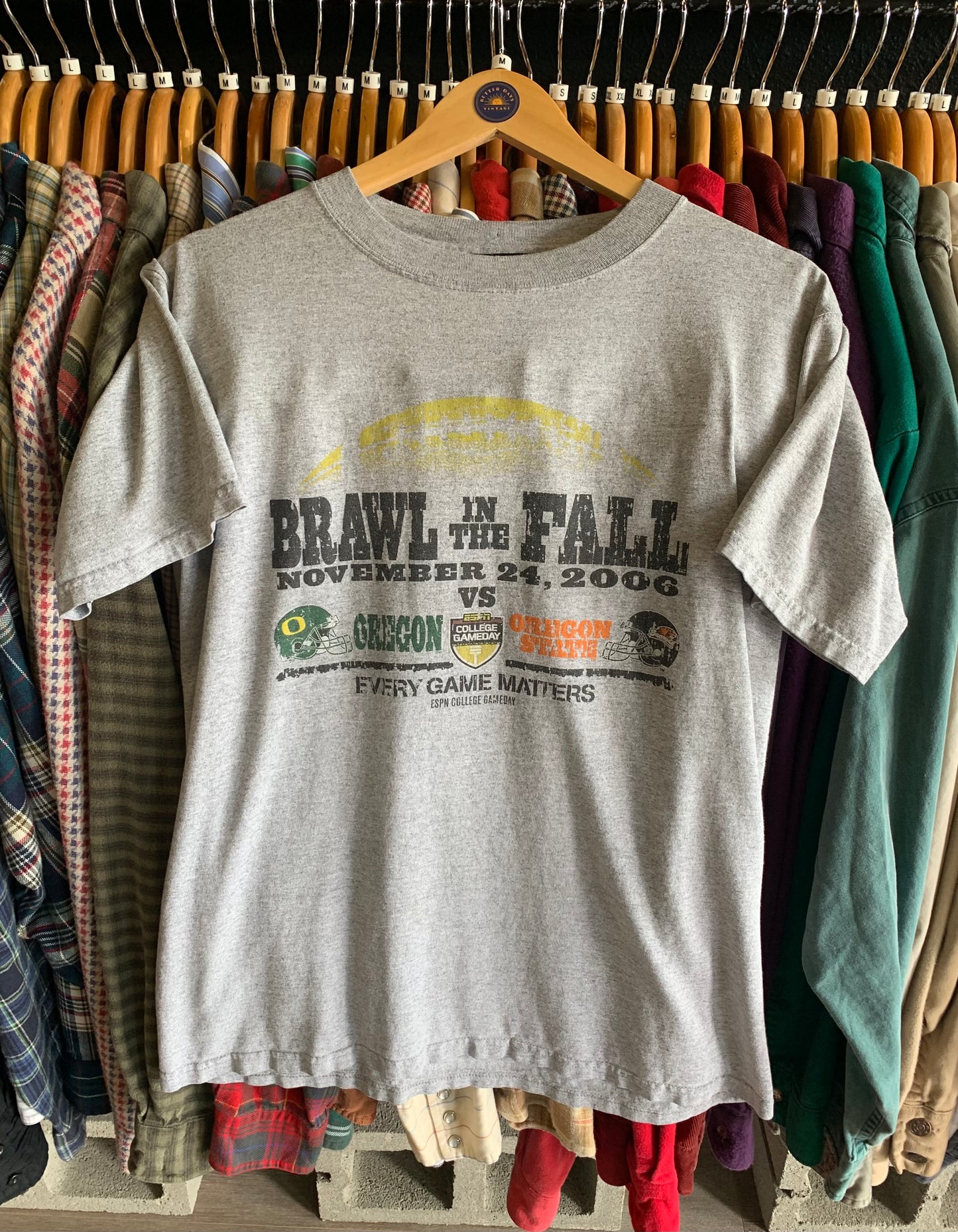 Vintage 2006 Ducks vs Beavers Civil War Game Tee- Sz Med