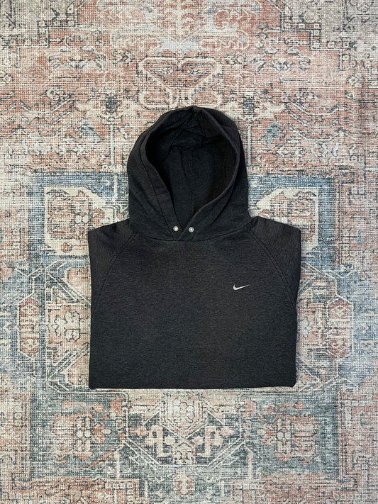 Vintage Nike Classic Mini Swoosh Hoodie - Sz Lg