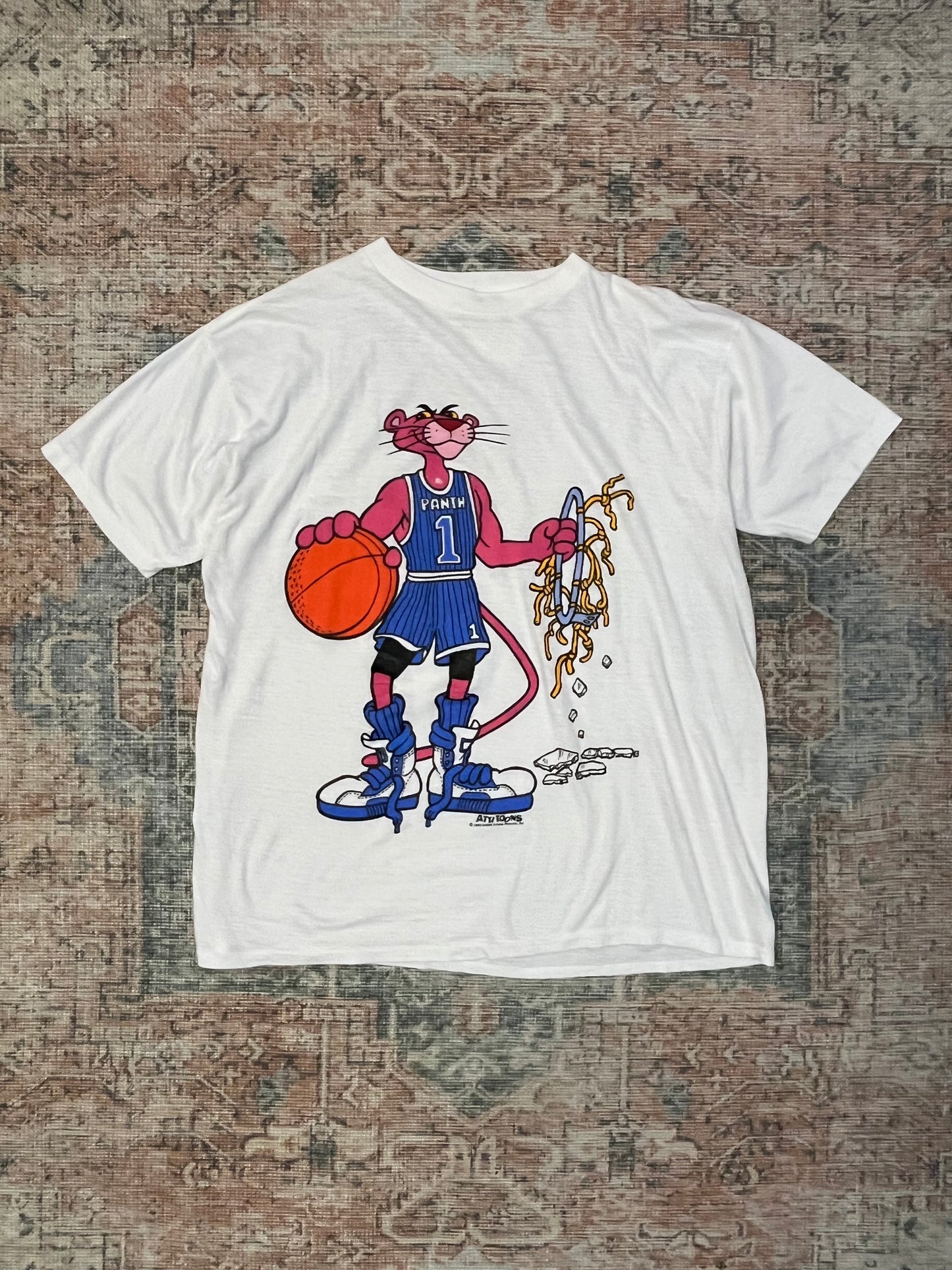 Vintage 90’s Pink Panther Orlando Magic Tee- Sz XL