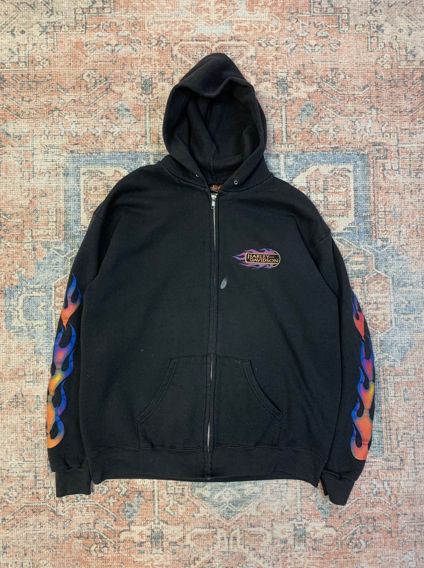 Vintage Harley Hoodie- Sz Lg