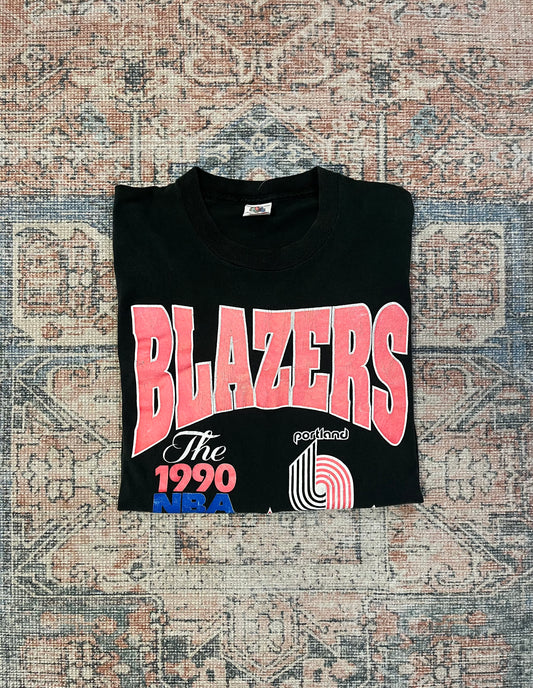 Vintage Blazers 1990 Finals Tee- Sz Lg