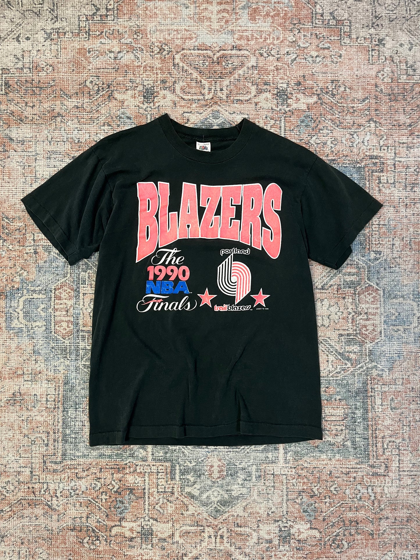 Vintage Blazers 1990 Finals Tee- Sz Lg