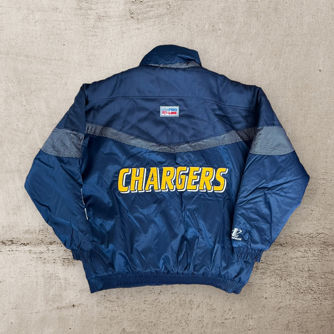 Vintage 90’s Chargers Puffer Jacket - Sz XL