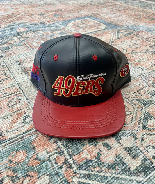 Vintage 90’s 49ers Leather Hat