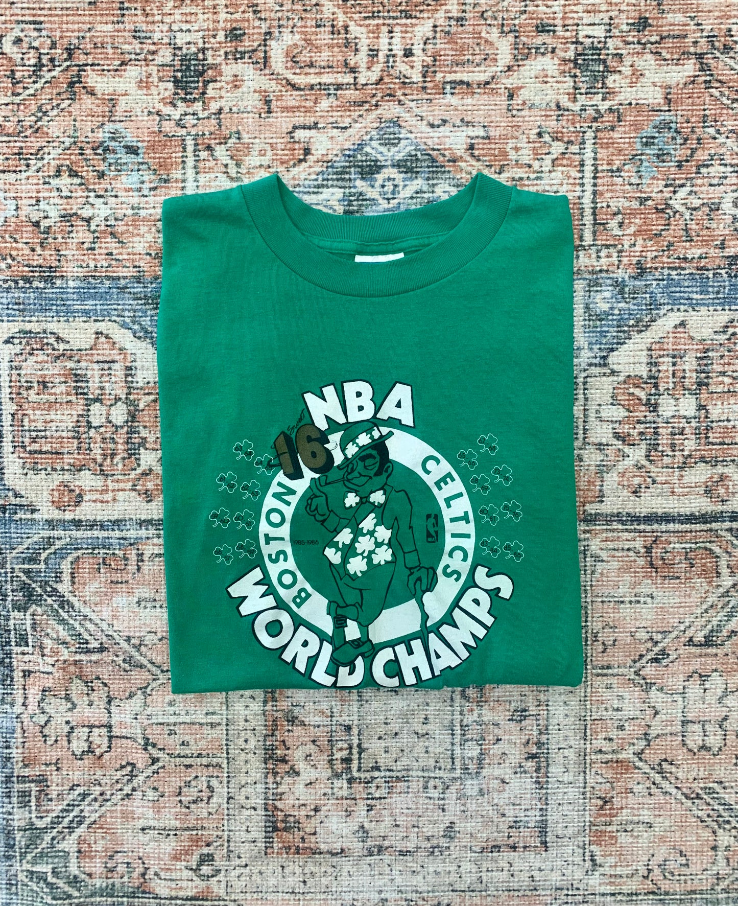 Vintage Celtics 1986 Champs Tee- Sz XL