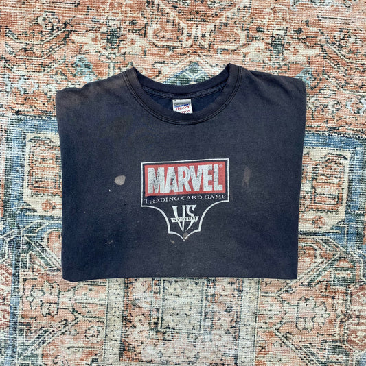 Vintage Marvel Comics Trading Cards Tee- Sz XL