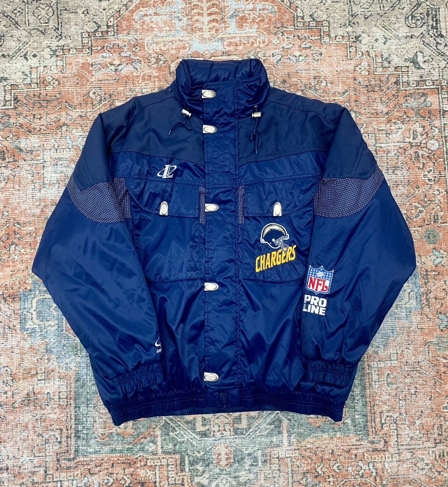 Vintage 90’s Chargers Puffer Jacket - Sz XL