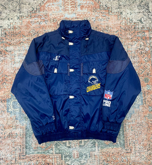 Vintage 90’s Chargers Puffer Jacket - Sz XL