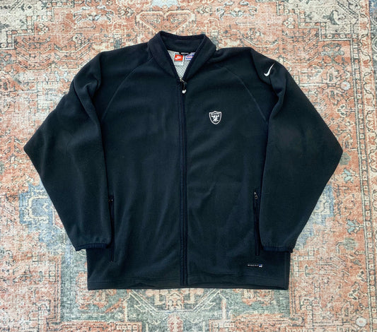 Vintage 90’s Nike x Raiders Fleece Jacket- Sz XL